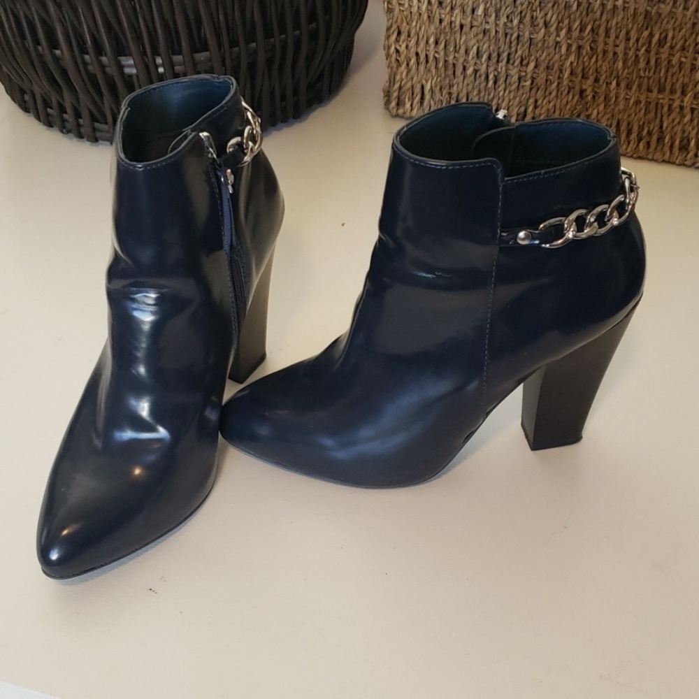 Navy Betseyville Booties
